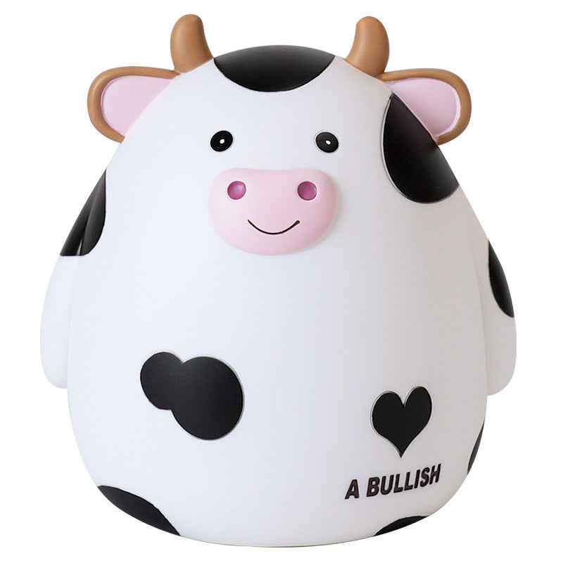Cow-shaped stress ball with 'A Bullish' text on a white background